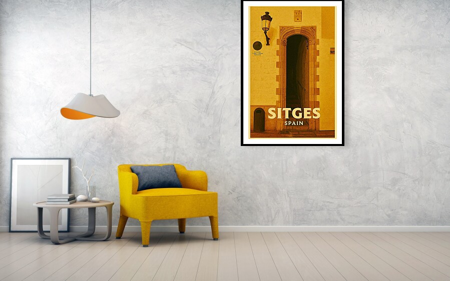 Bring a Piece of Sitges History into Your Home with the Palau de Maricel Poster