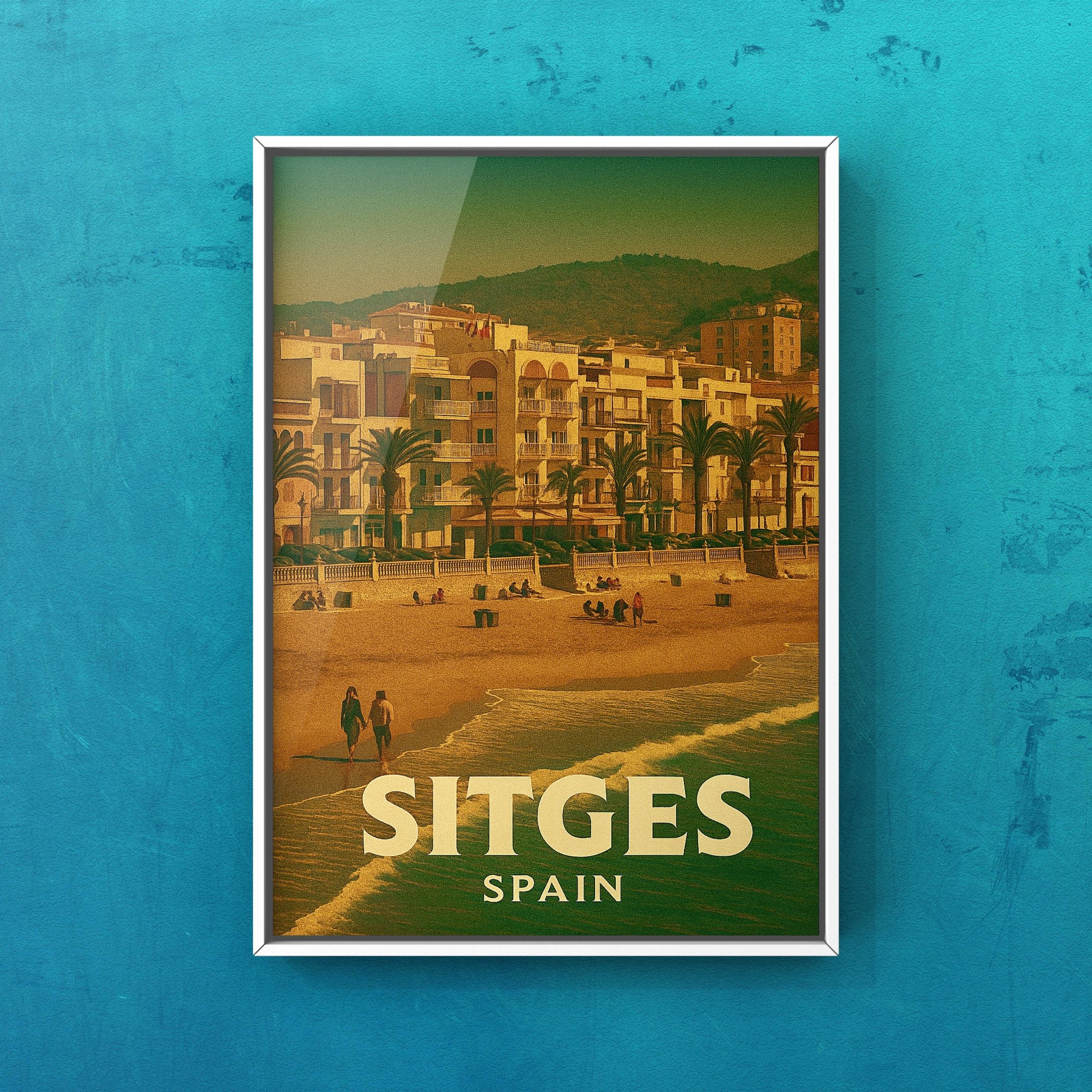 From Sitges Posters Collection: A Perfect Day in Sitges - The Story of San Sebastián Beach